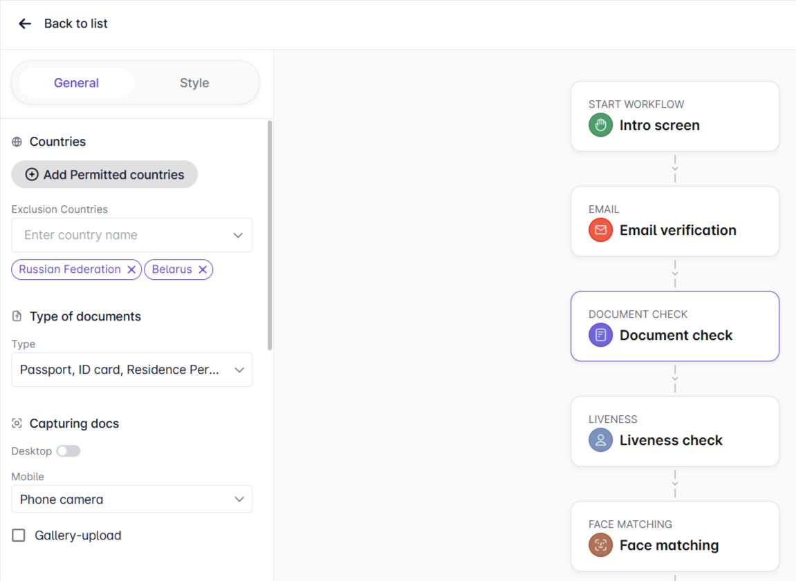 Rates during Identity Verification